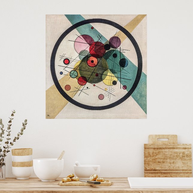 Circles in a Circle - Wassily Kandinsky Modern Art Poster (Kitchen)