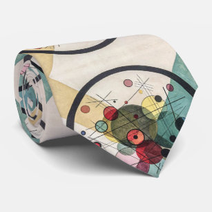 Circles in a Circle - Wassily Kandinsky Neck Tie