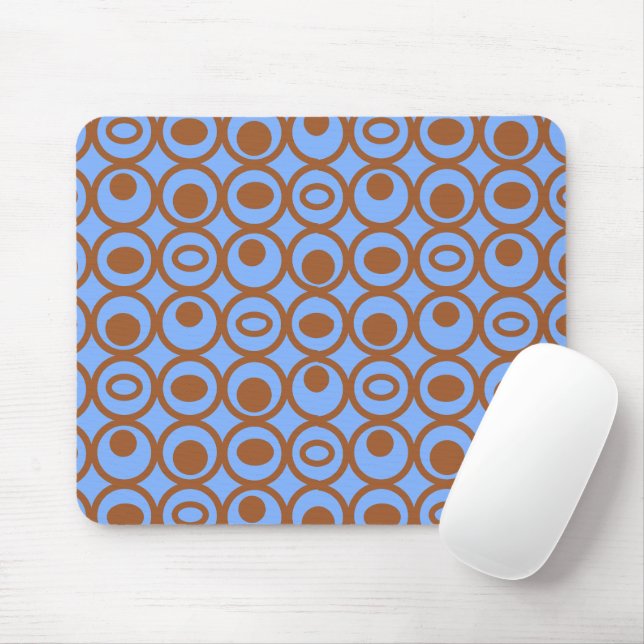 Circles in Circles Mouse Pad (With Mouse)