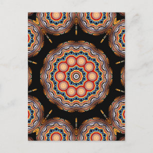 Circles Kaleidoscope Postcard