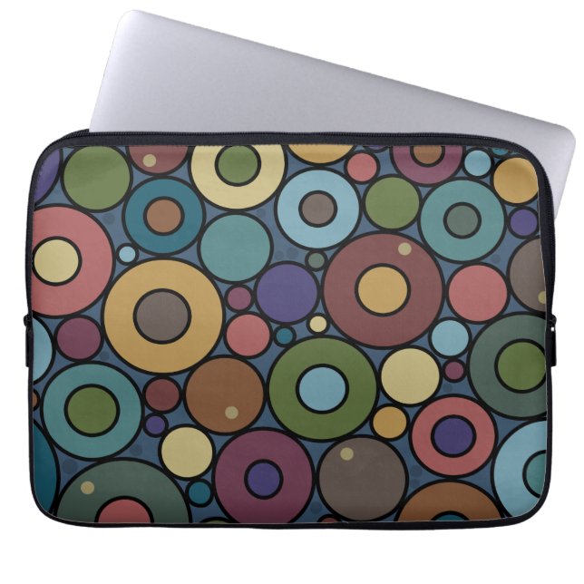 Circles laptop sleeve (Front)