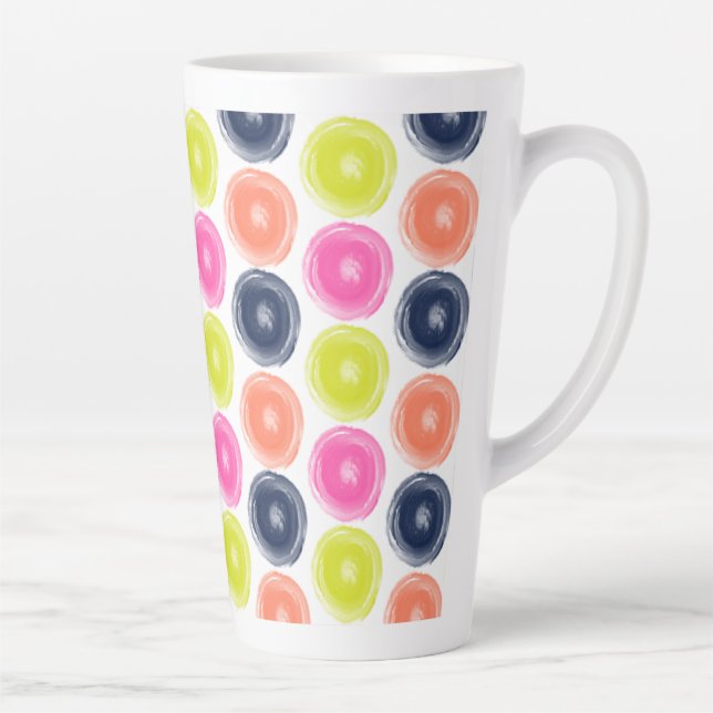 Circles Latte Mug (Right)