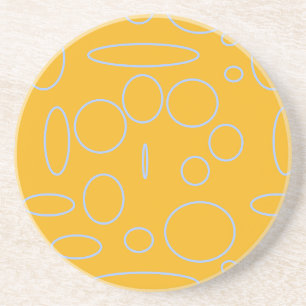 Circles Loops on Orange Coaster