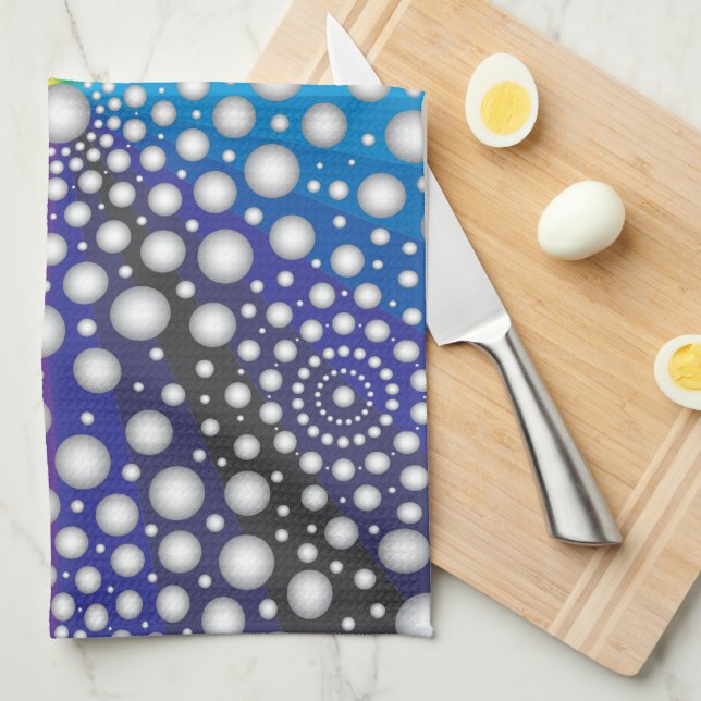 Circles Mandala 2 Tea Towel (Quarter Fold)