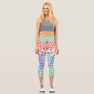Circles Mandala 3 Capri Leggings