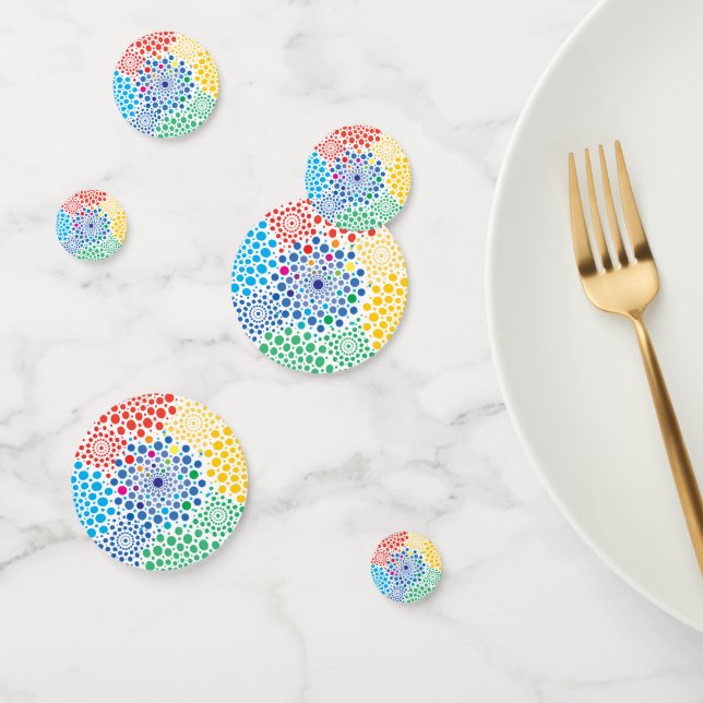 Circles Mandala 3 Confetti (Group)