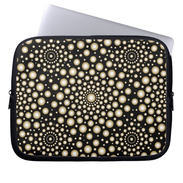 Circles Mandala Laptop Sleeve (Front)