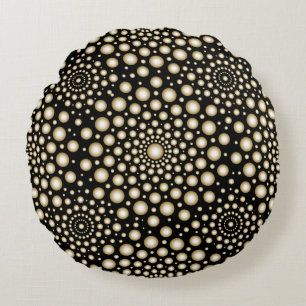 Circles Mandala Round Cushion