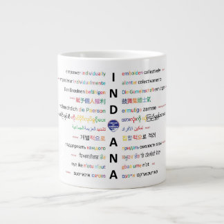 Circles of America - Languages of Indiana ll  Large Coffee Mug