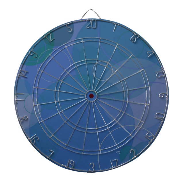 Circles of Blue Dartboard (Front)