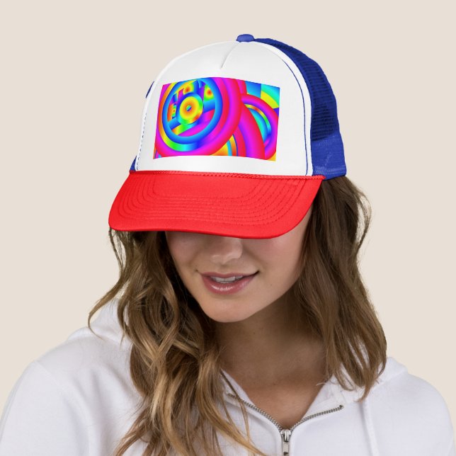 Circles of Colour Trucker Hat (In Situ)