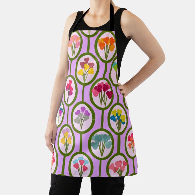Circles of Flowers Apron (Insitu)