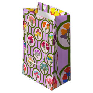 Circles of Flowers  Small Gift Bag
