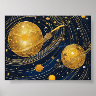 Circles of Space Poster