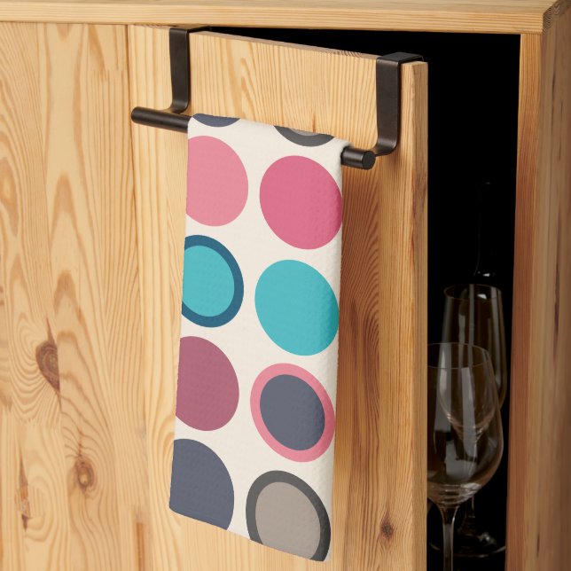 Circles of the Horizon 3   Tea Towel (Thirds Fold)