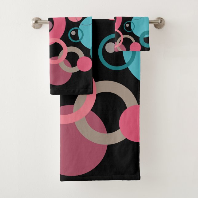 Circles of the horizon  bath towel set (Insitu)