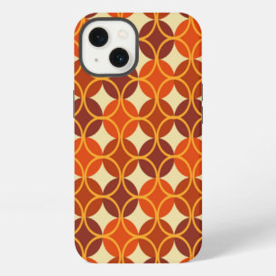Circles on Circles - Brown and Beige iPhone 13 Case