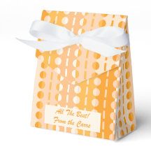 Circles on Stripes-Orange Peach Ombre Tent