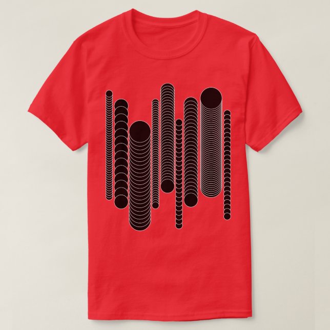 circles op art design T-Shirt (Design Front)