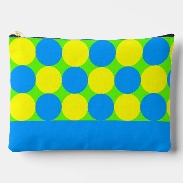 Circles Pattern Accessory Pouch (Front)