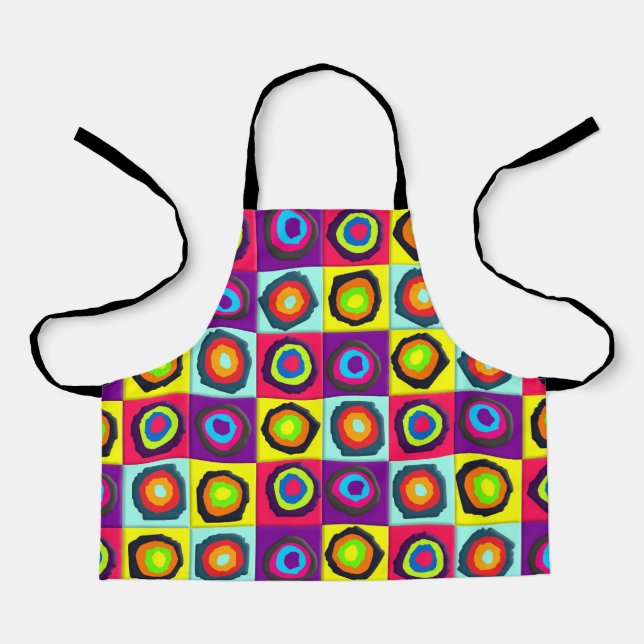 circles pattern   apron (Front)