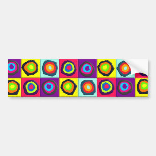circles pattern bumper sticker