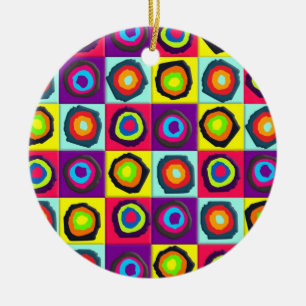 circles pattern   ceramic ornament