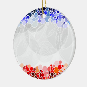 CIRCLES PATTERN CERAMIC TREE DECORATION