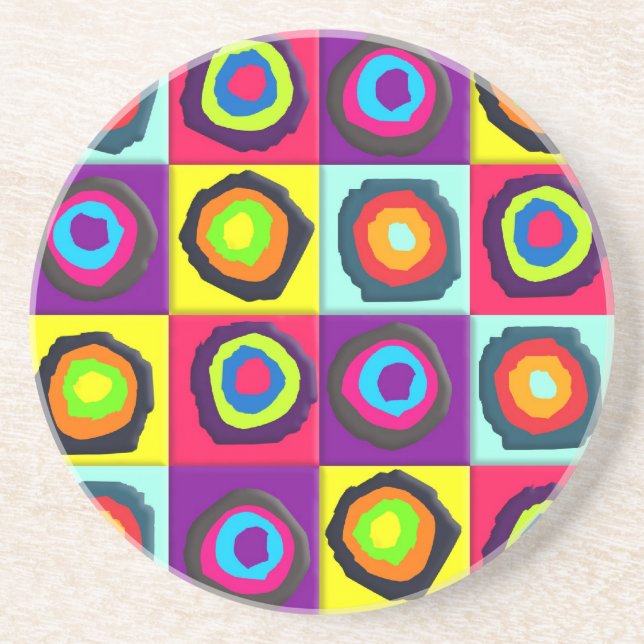 circles pattern  coaster (Front)