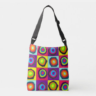 circles pattern crossbody bag