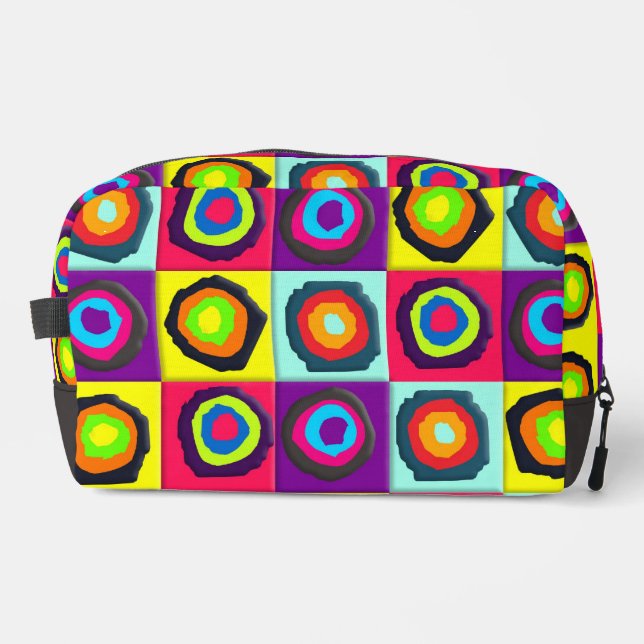 circles pattern   dopp kit (Front)