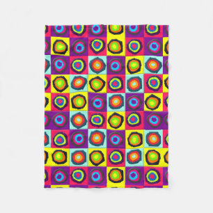 circles pattern fleece blanket