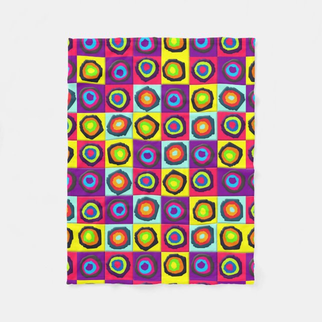 circles pattern   fleece blanket (Front)