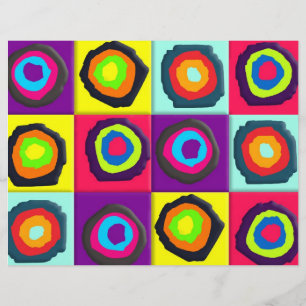 circles pattern flyer