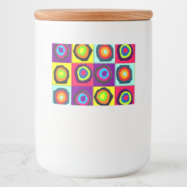 circles pattern food label (Front)