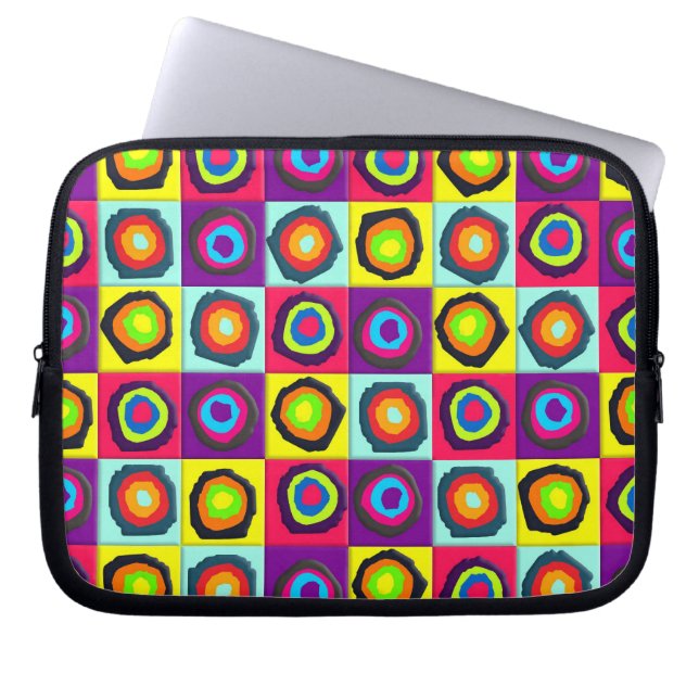 circles pattern   laptop sleeve (Front)