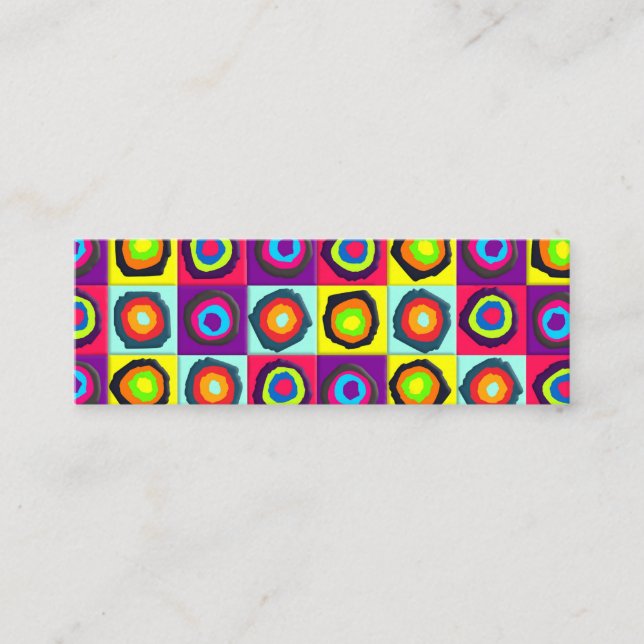 circles pattern   loyalty card (Front)