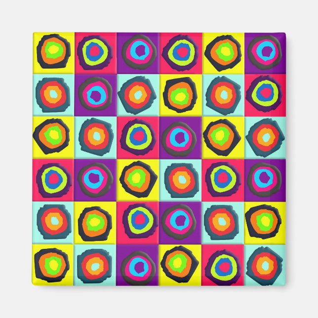 circles pattern magnet (Front)