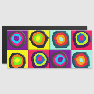 circles pattern magnetic invitation