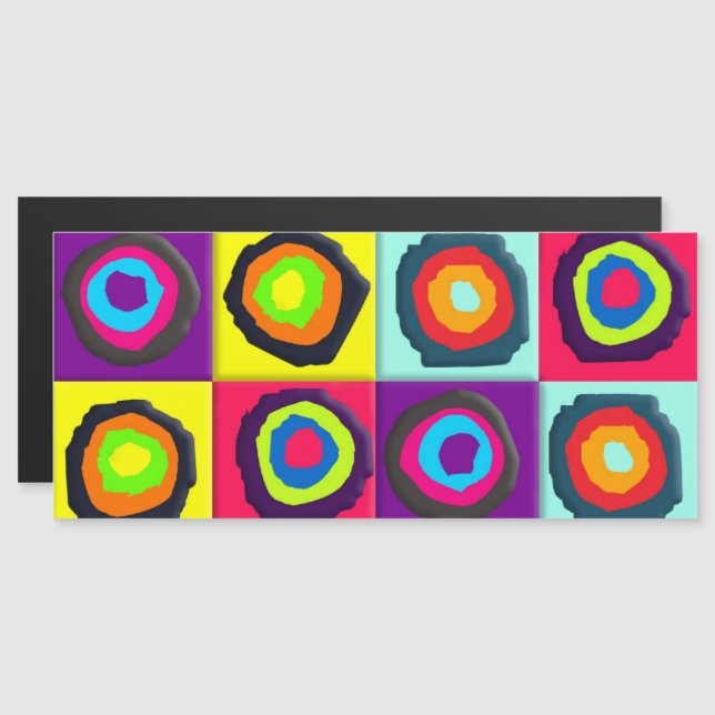 circles pattern   magnetic invitation (Front/Back)