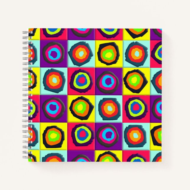 circles pattern  notebook (Front)