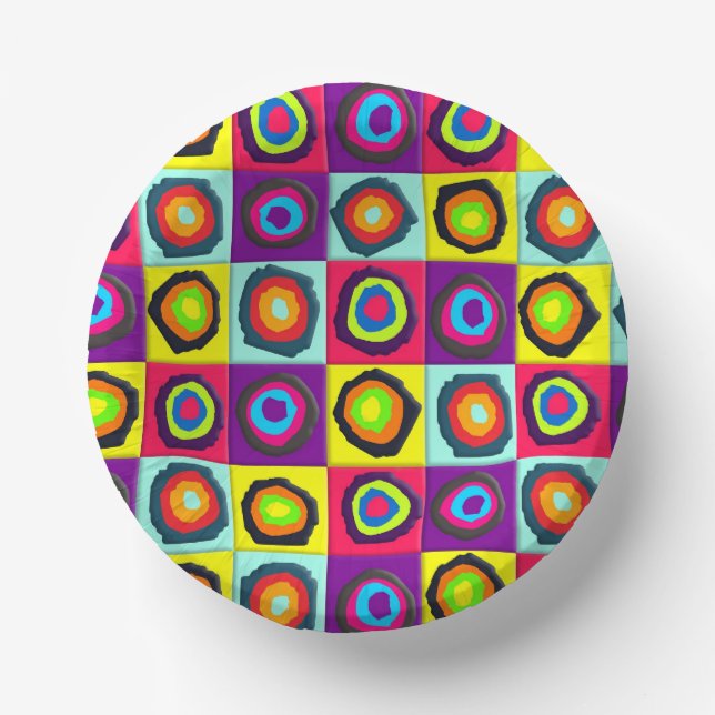 circles pattern   paper plate (Front)