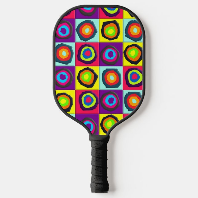 circles pattern  pickleball paddle (Front)