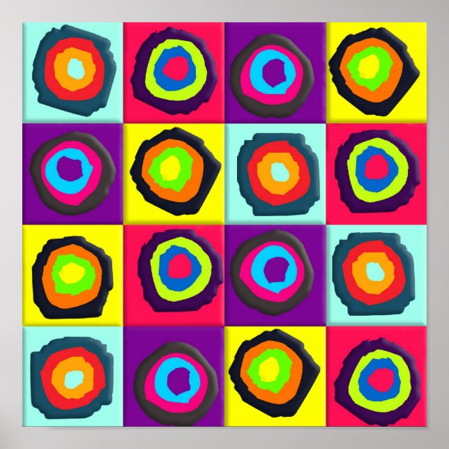 circles pattern poster (Front)