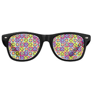 circles pattern  retro sunglasses
