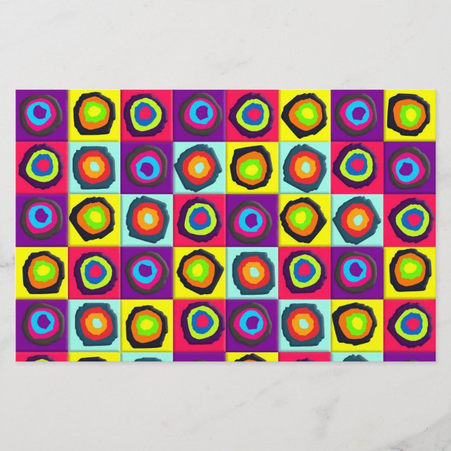 circles pattern stationery (Front)