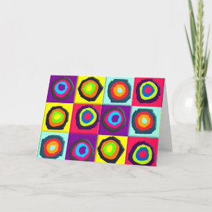 circles pattern  thank you card