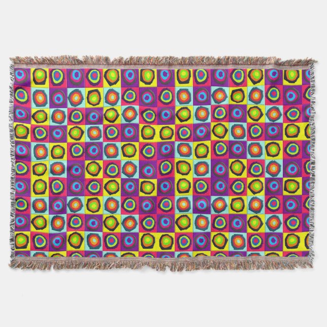 circles pattern  throw blanket (Front)