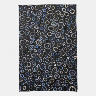 Circles Slate Charcoal Tea Towel