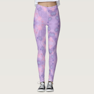 Circles Spheres Lavender Pink Blue Leggings